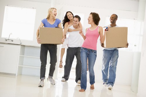 Professional house removalists in Belgium packing household items