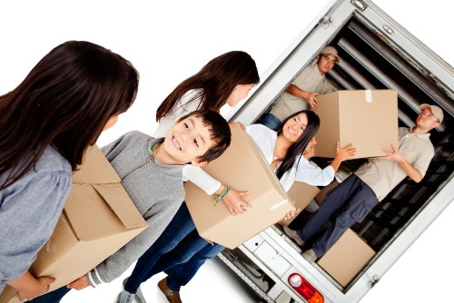 Removal team planning a house move in Belgium