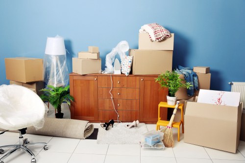 Moving furniture in a Belgian city apartment