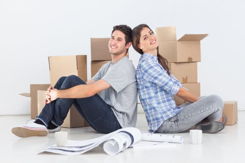 Office relocation and removals in Belgium with movers handling equipment