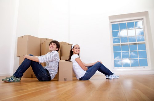 Belgium removalists handling boxes and furniture carefully