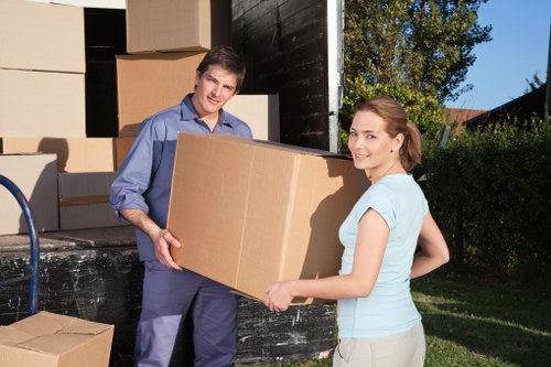 Furniture loading example showing cubic-yard pricing for removals